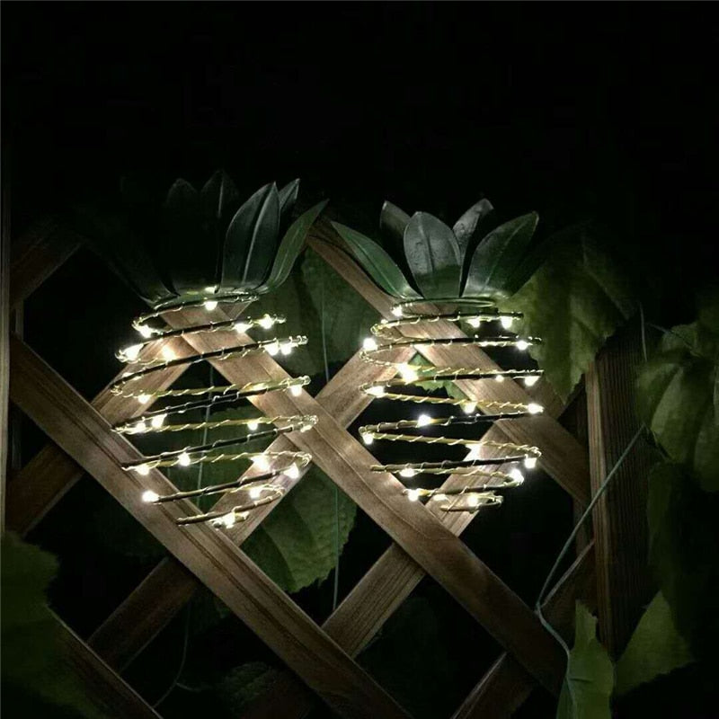 LED Pineapple Solar Light