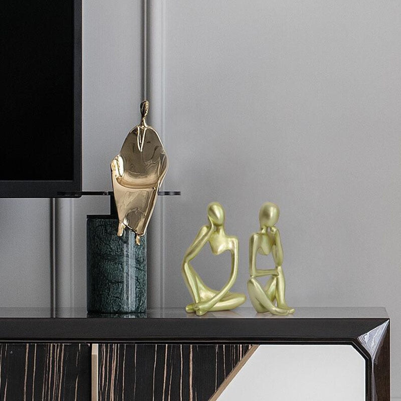 Thinker Character Abstract Statue