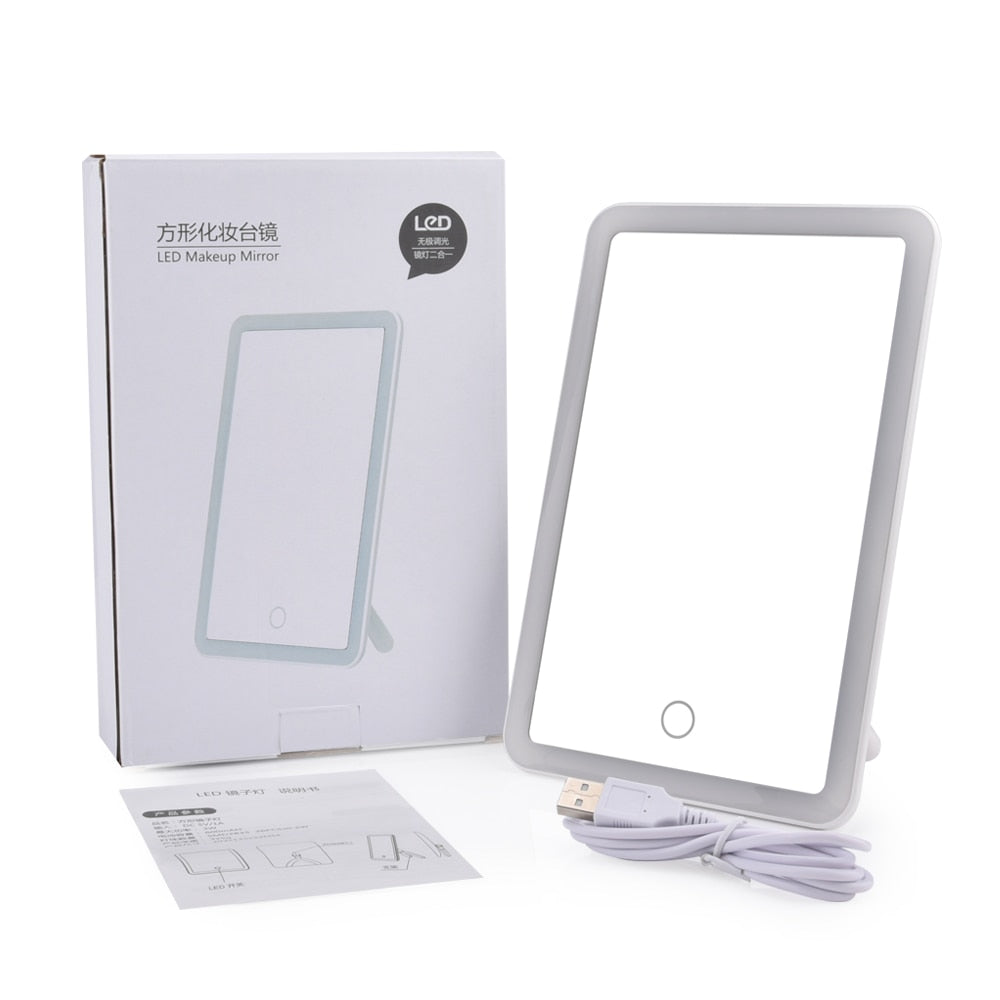 LED Touch Screen Makeup Mirror